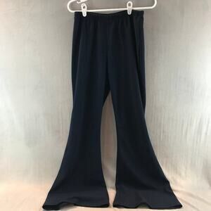 Suzanne Berto Navy Blue Jazz Flare Pants size large